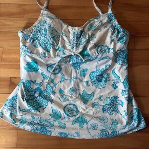 Lands' End Tankini Top Size 14